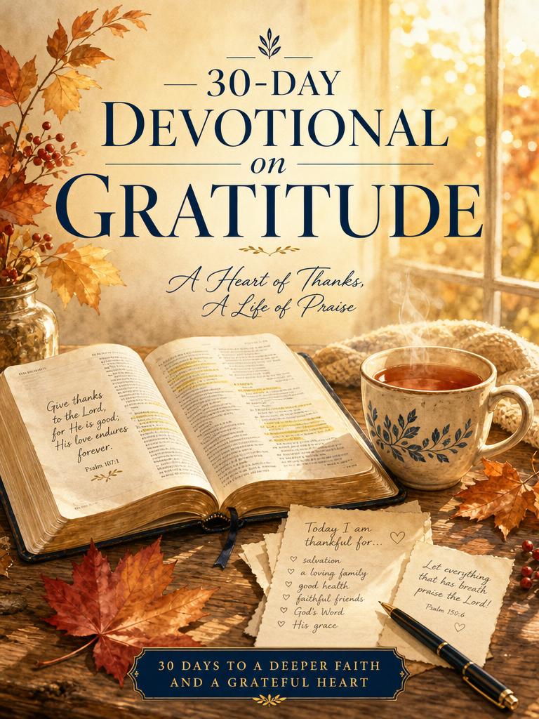 30-Day Devotional on Gratitude cover