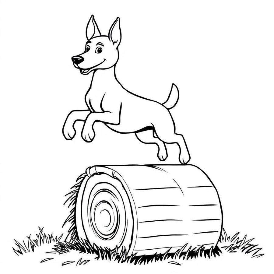 Kelpie Coloring Page cover