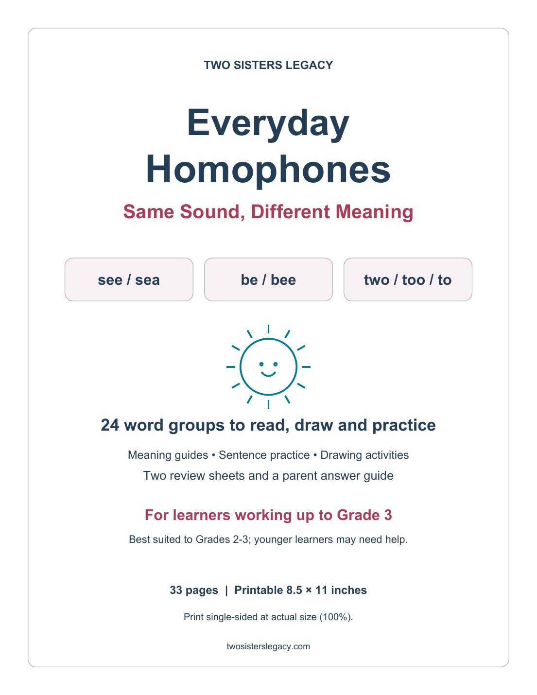 Everyday Homophones: Same Sound, Different Meaning cover