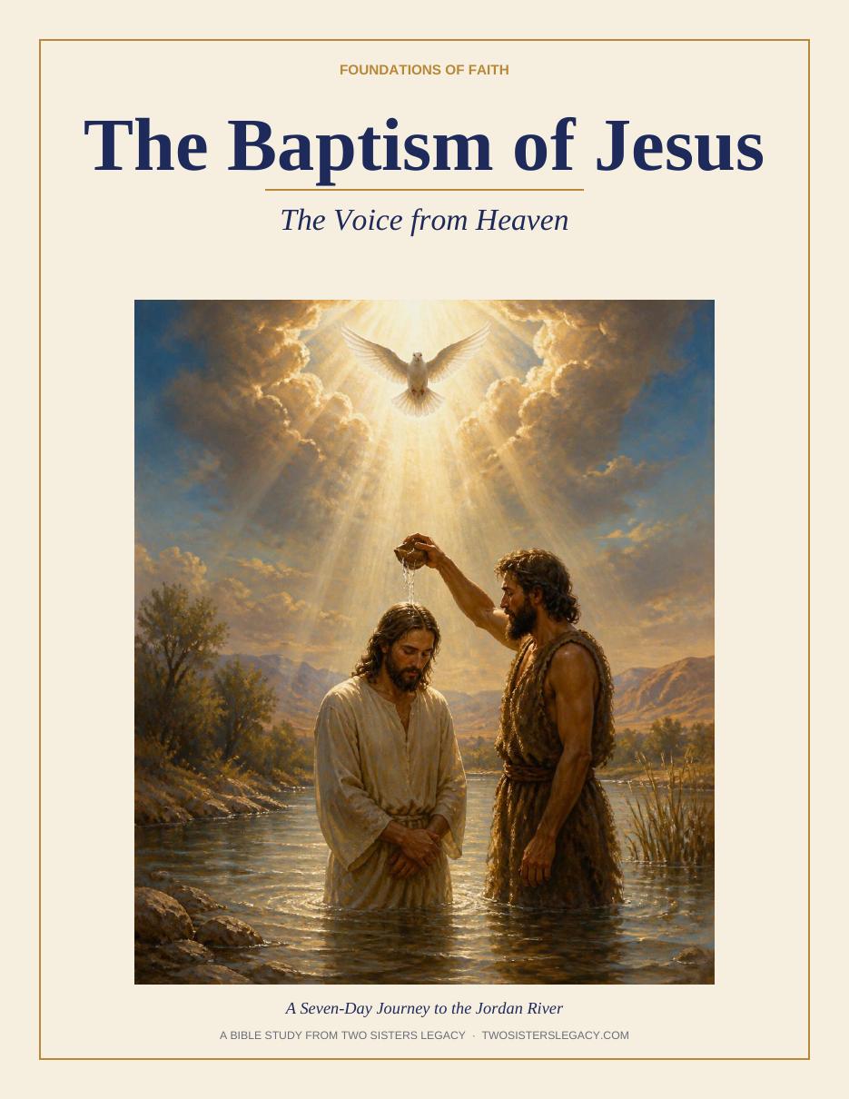 The Baptism of Jesus — Bible Study cover