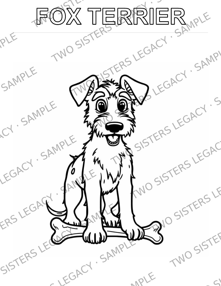 Fox Terrier Coloring Page cover