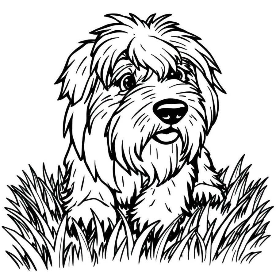 Old English Sheepdog Coloring Page cover