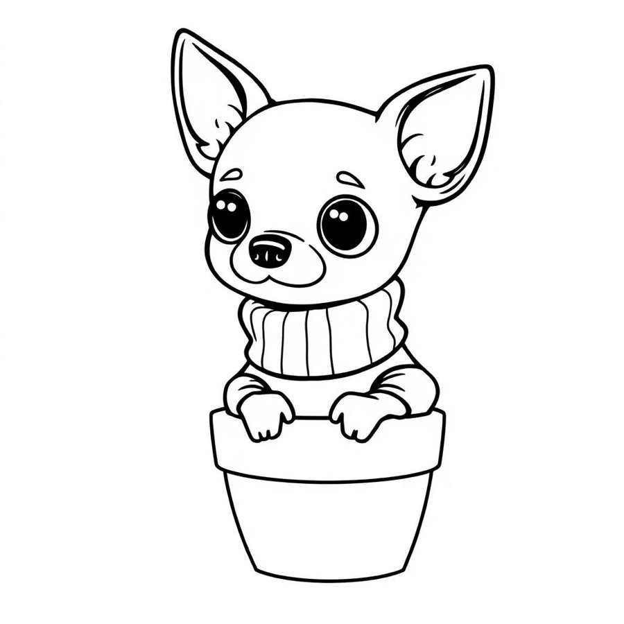Chihuahua Coloring Page cover