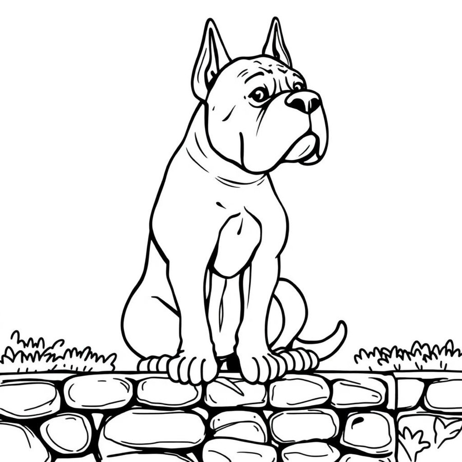 Cane Corso Coloring Page cover