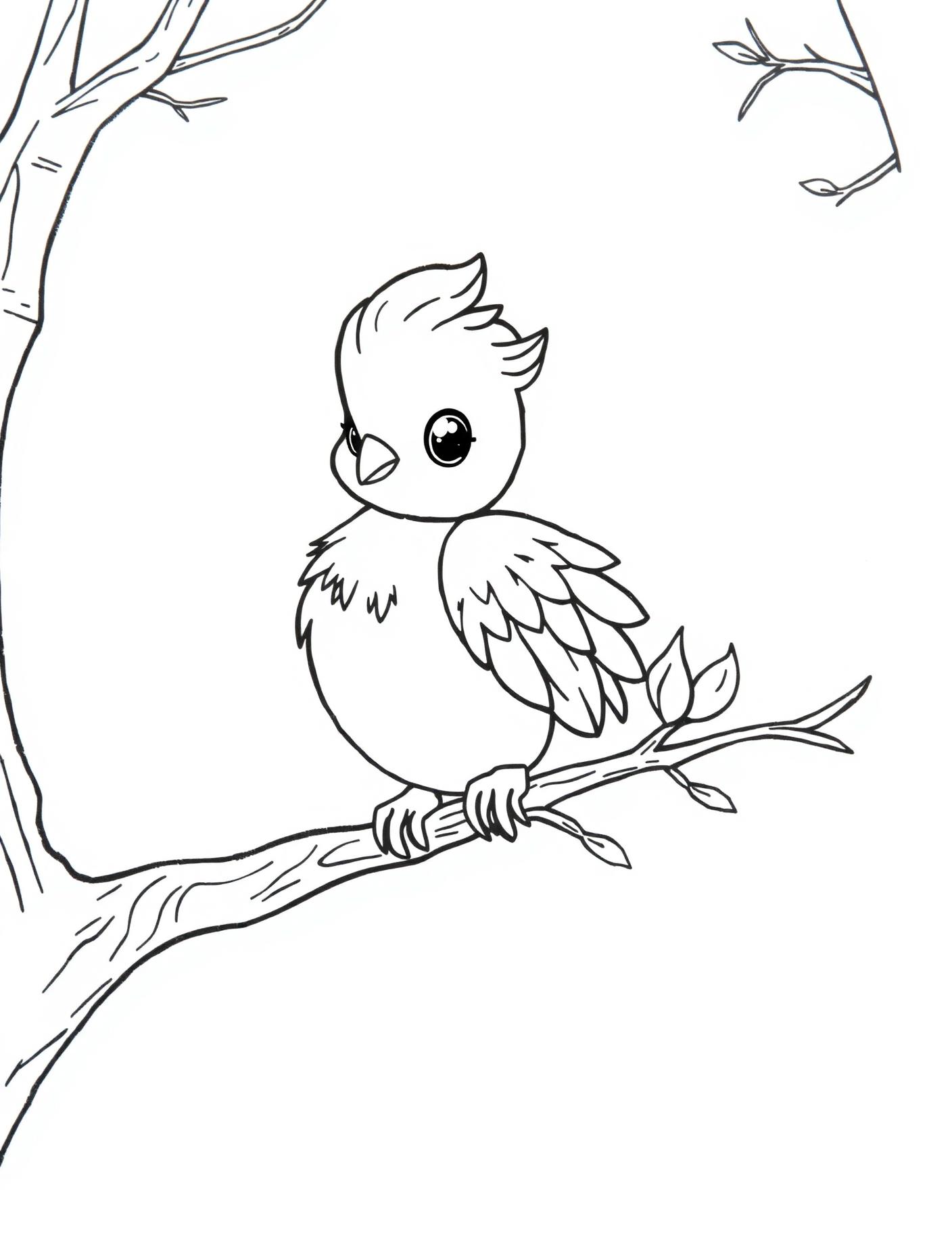 Baby Phoenix Coloring Page cover