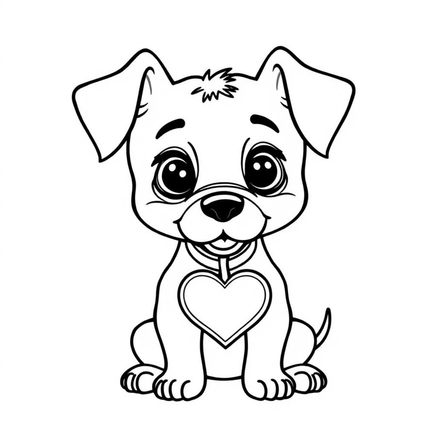 Rescue Puppy Coloring Page cover