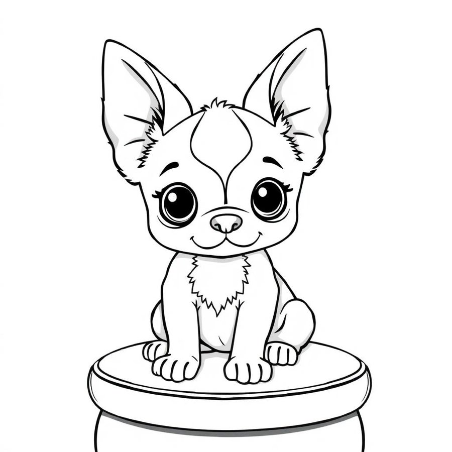 Papillon Coloring Page cover