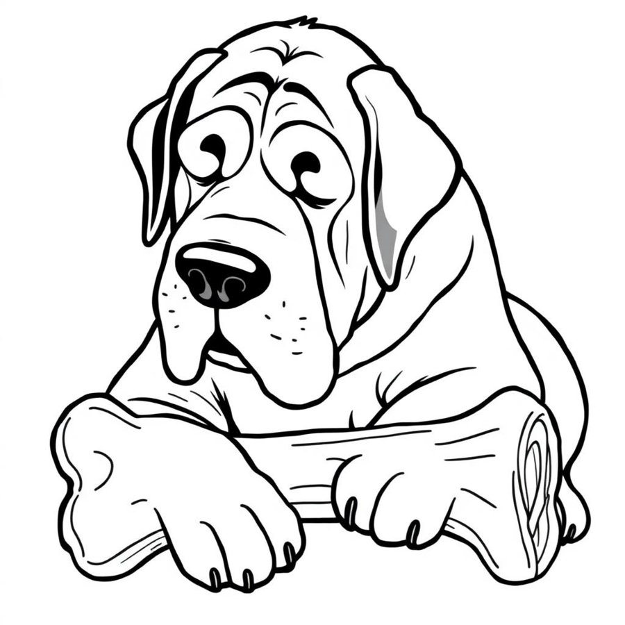 Mastiff Coloring Page cover