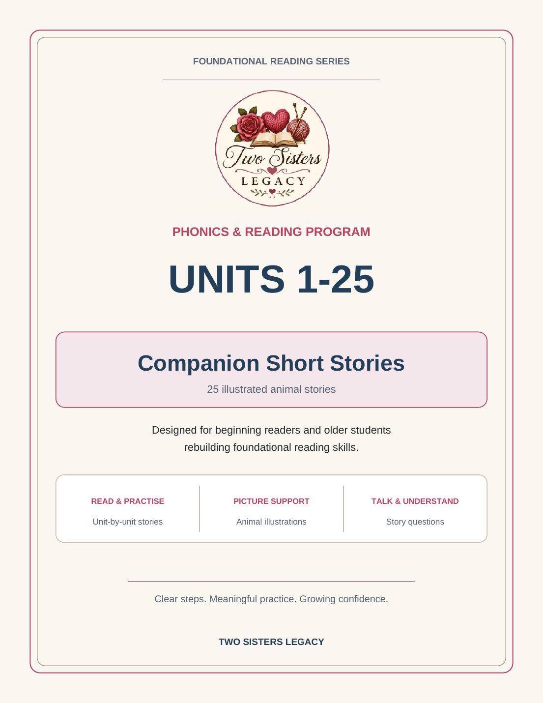 Foundational Reading Series — Units 1–25 Companion Short Stories cover
