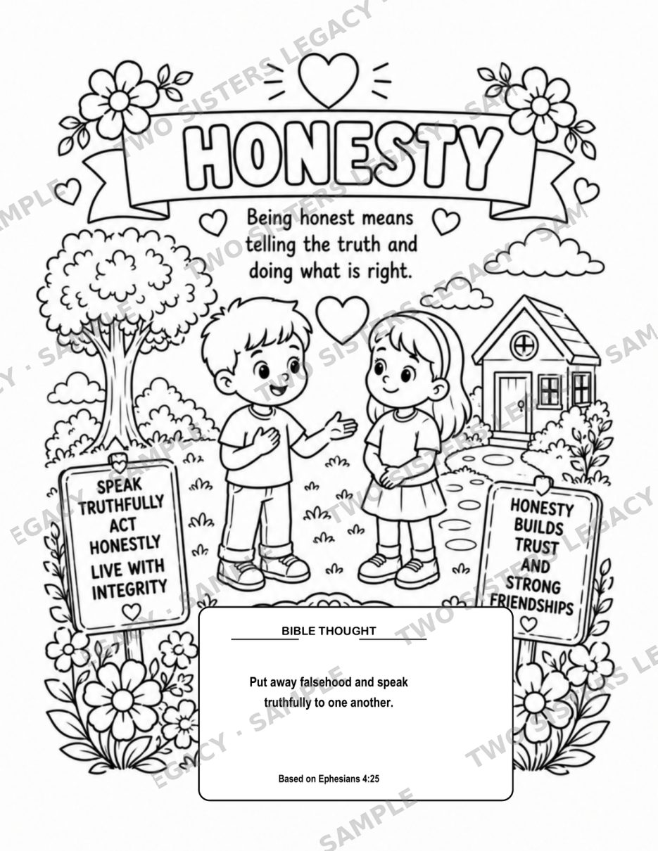 Honesty — Two-Page Lesson cover