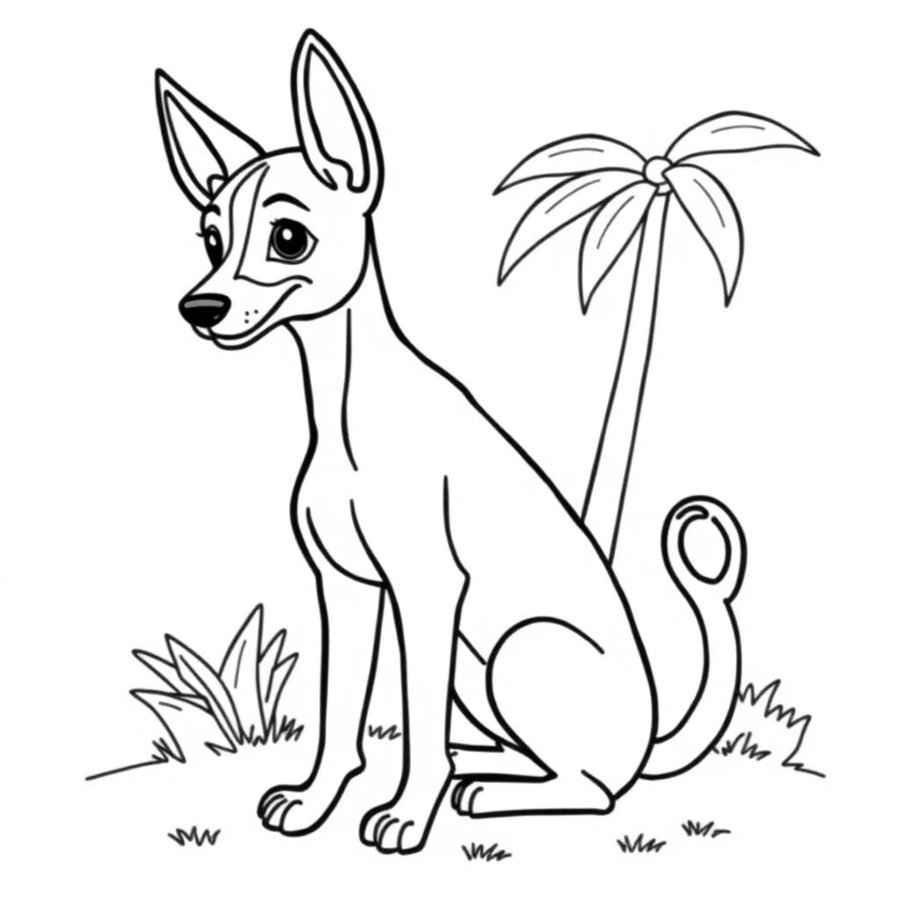 Basenji Coloring Page cover