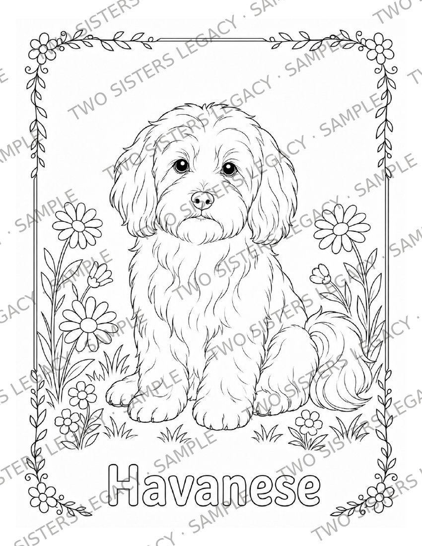 Havanese Coloring Page cover