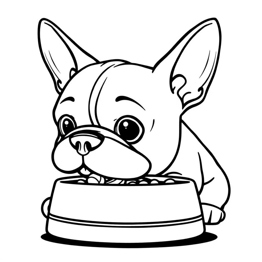 French Bulldog Coloring Page cover