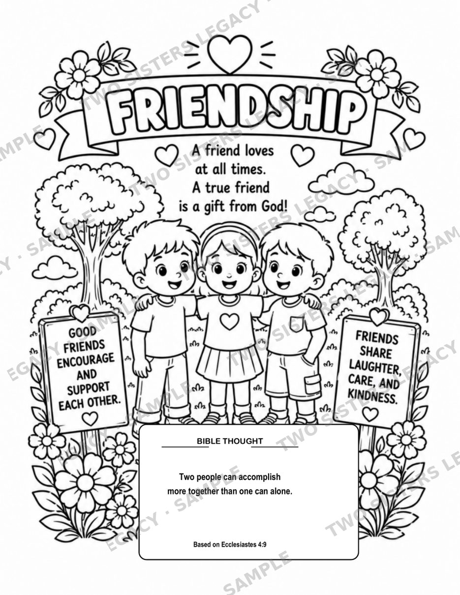 Friendship — Two-Page Lesson cover