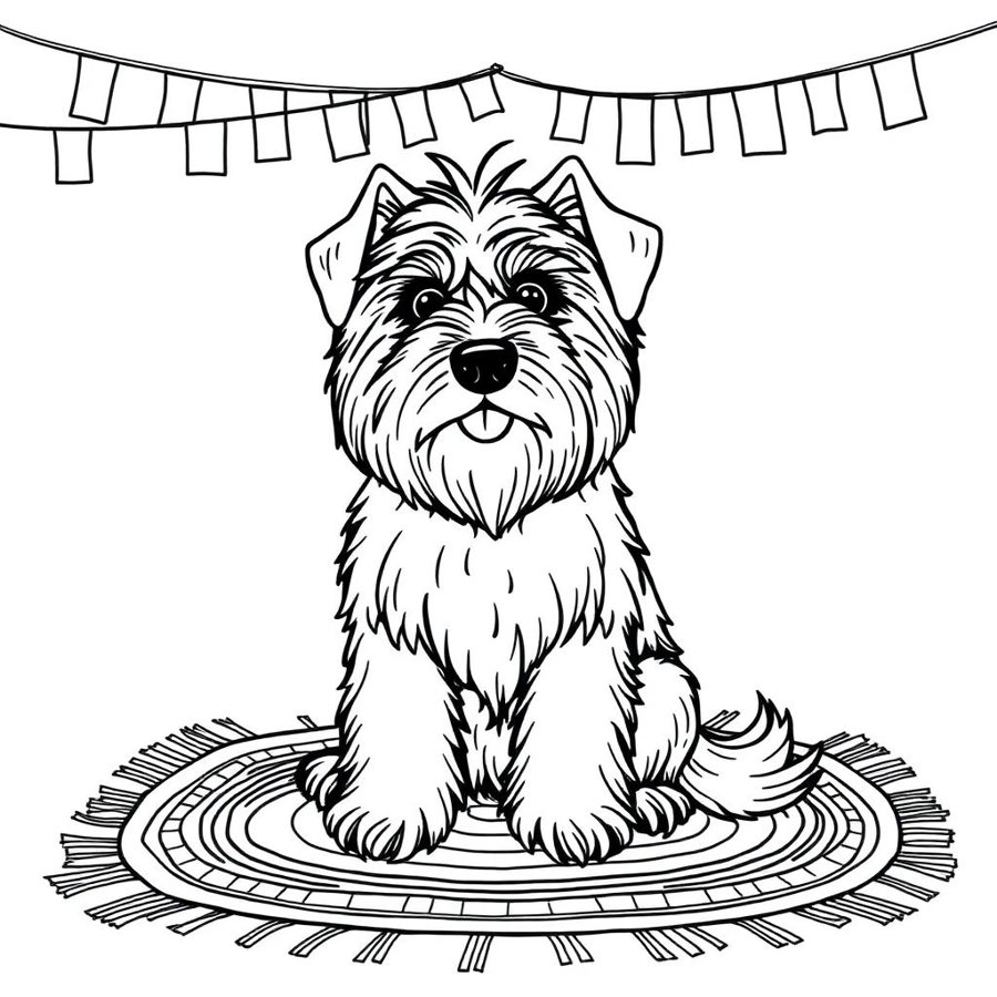 Tibetan Terrier Coloring Page cover
