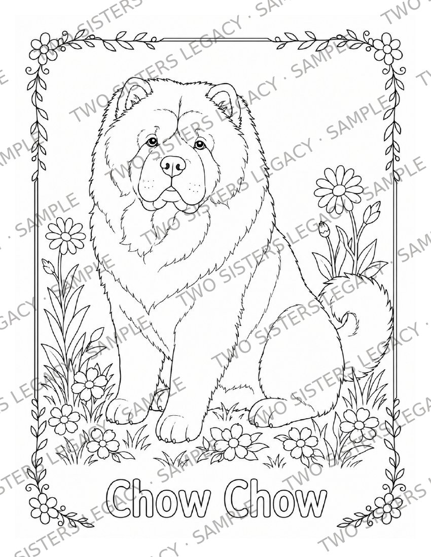 Chow Chow Coloring Page cover