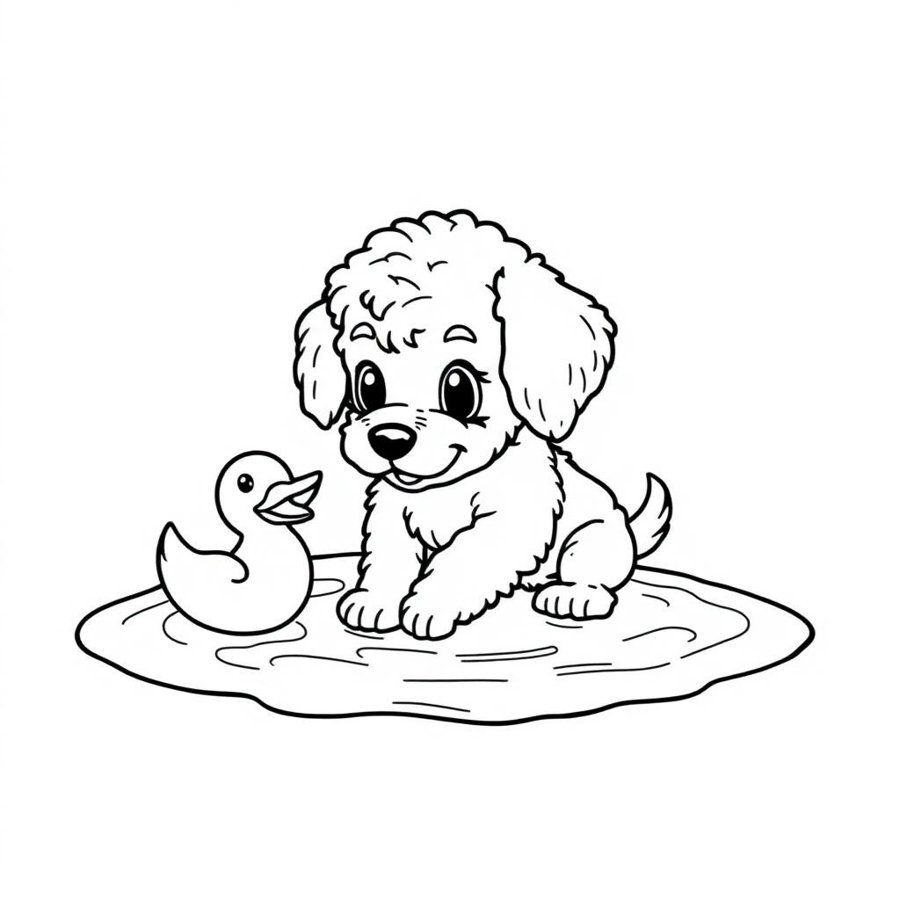 Cockapoo Coloring Page cover