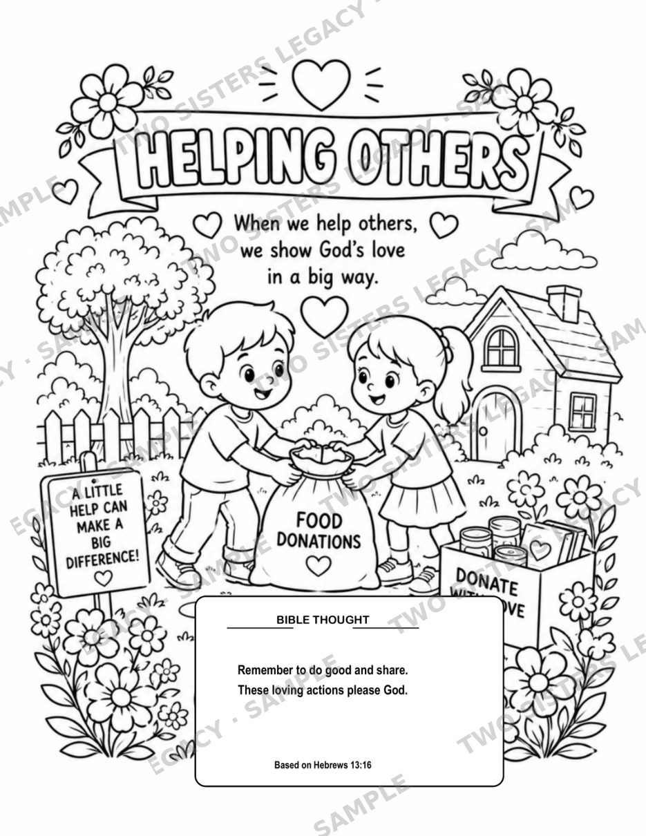 Helping Others — Two-Page Lesson cover