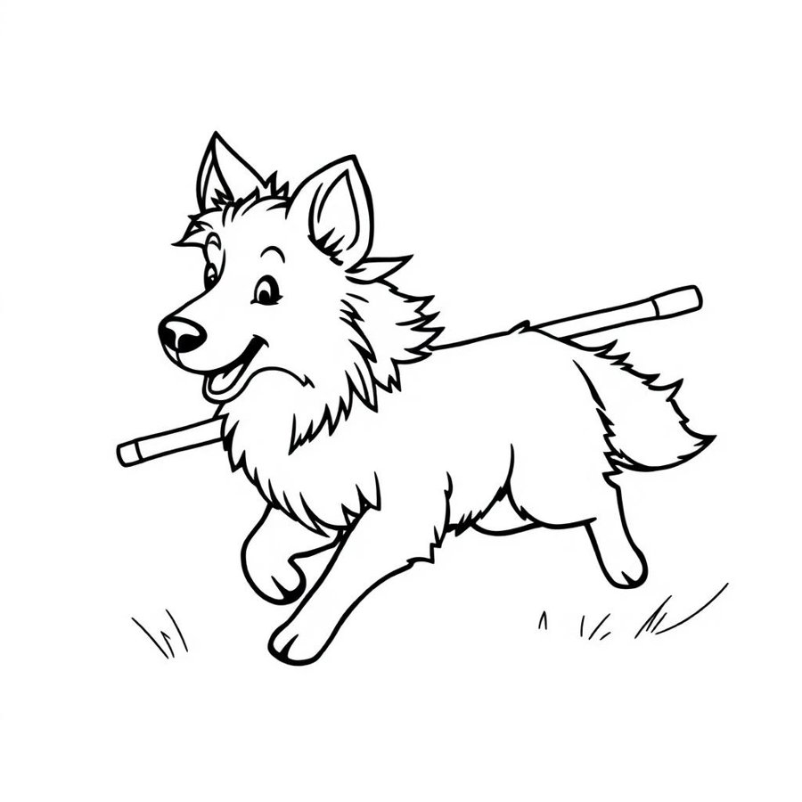 Shetland Sheepdog Coloring Page cover