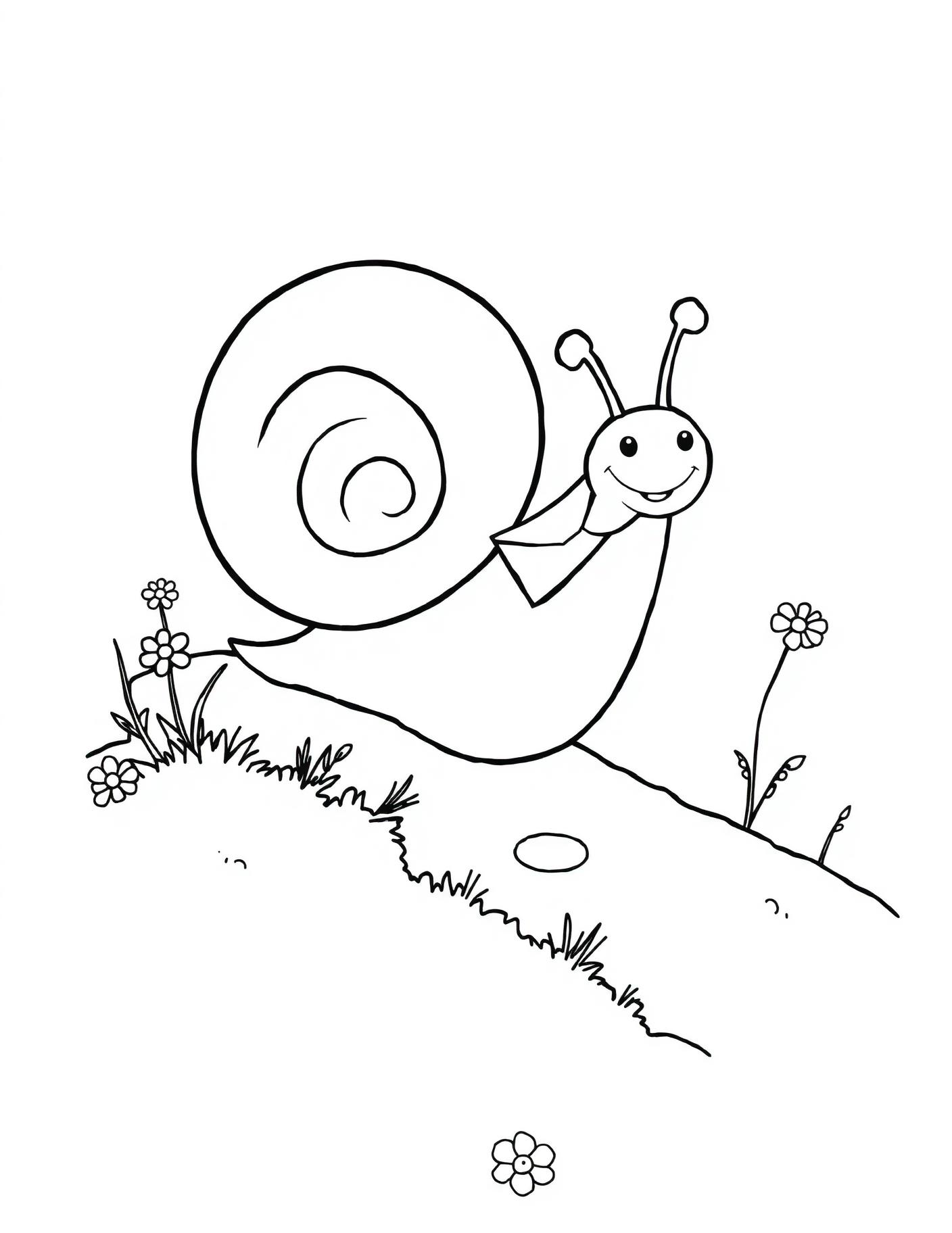 Snail Mail Delivery Coloring Page cover