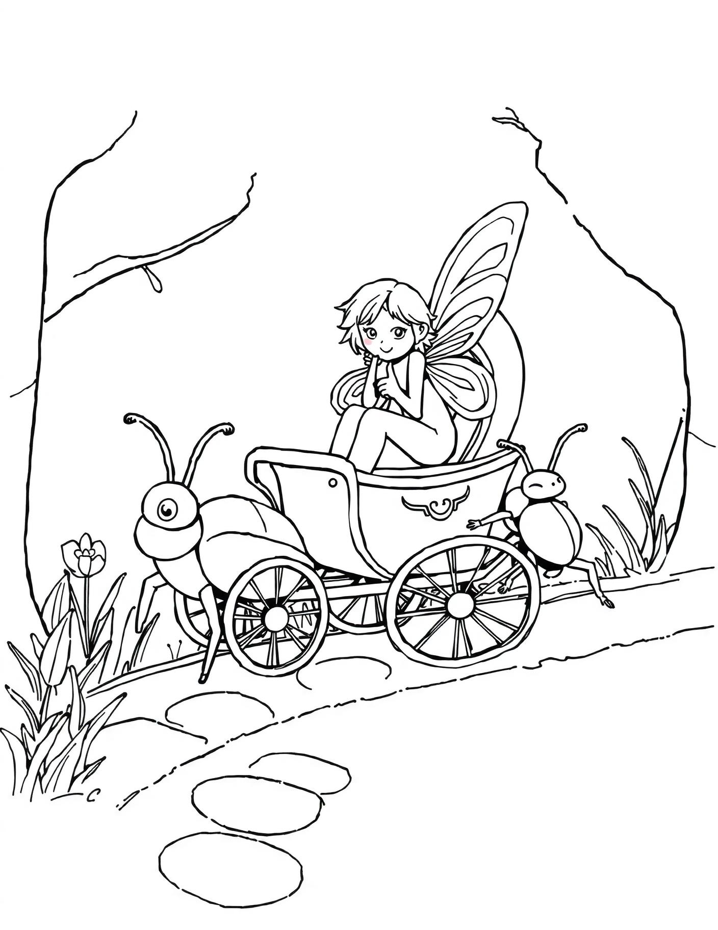 Beetle Carriage Coloring Page cover