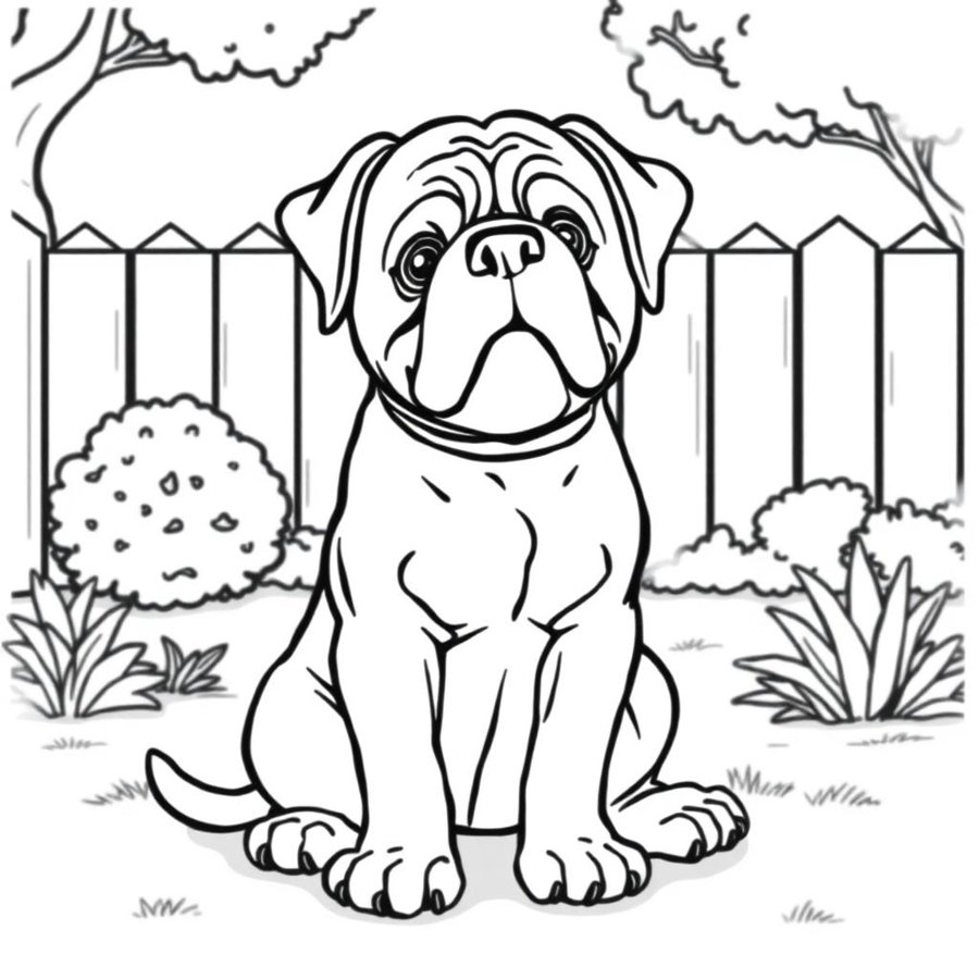 Rottweiler Coloring Page cover