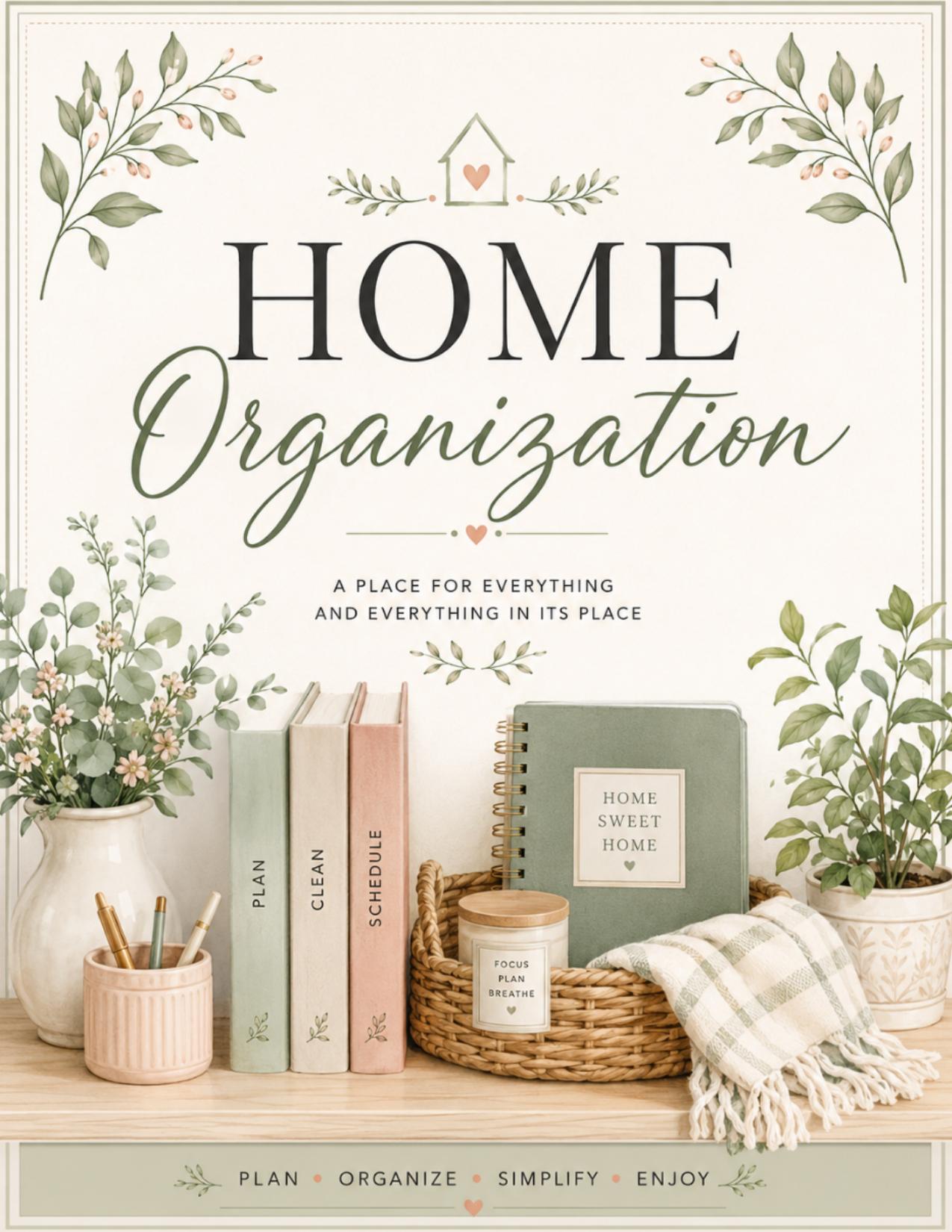 Home Organization Printables cover