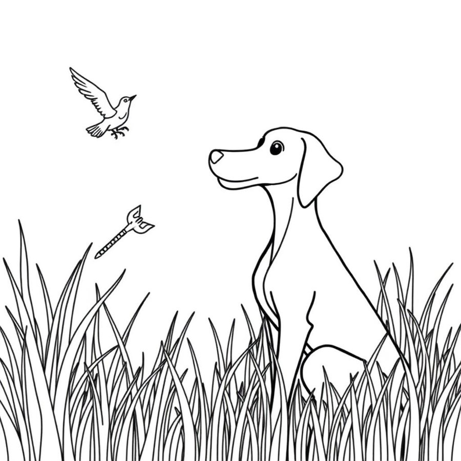 Weimaraner Coloring Page cover