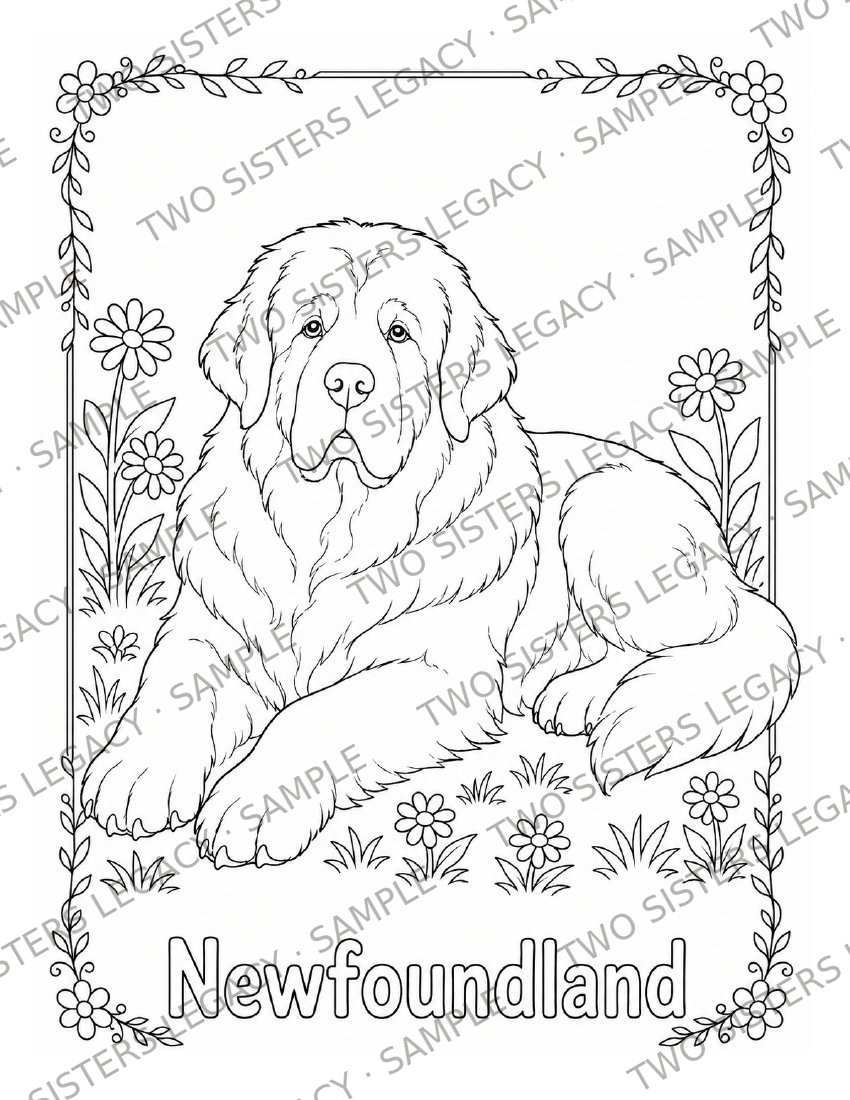 Newfoundland Coloring Page cover
