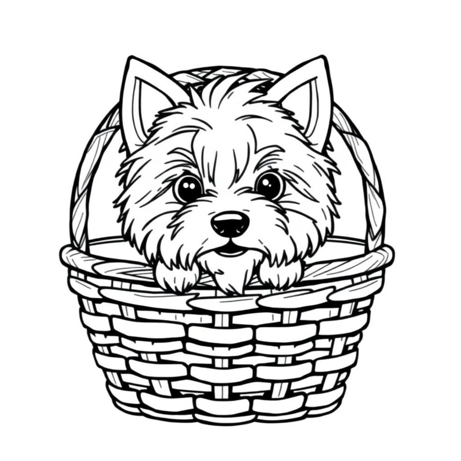 Cairn Terrier Coloring Page cover