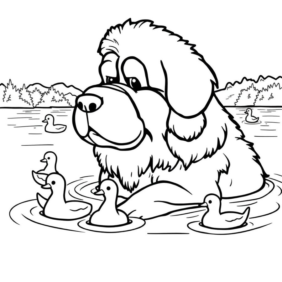 Newfoundland Coloring Page cover