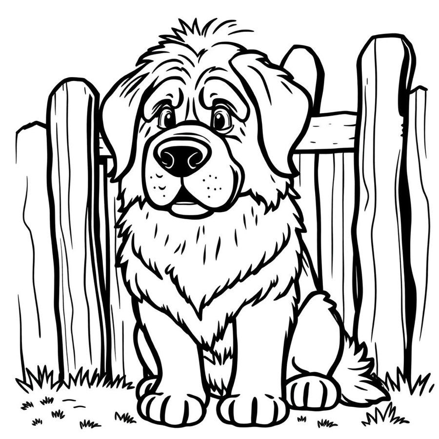 Leonberger Coloring Page cover