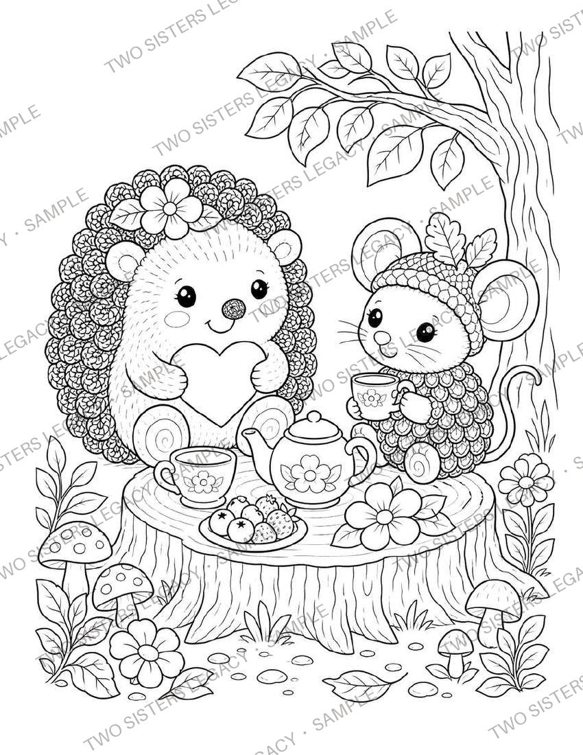 Pip & Hazel Coloring Page 1 cover