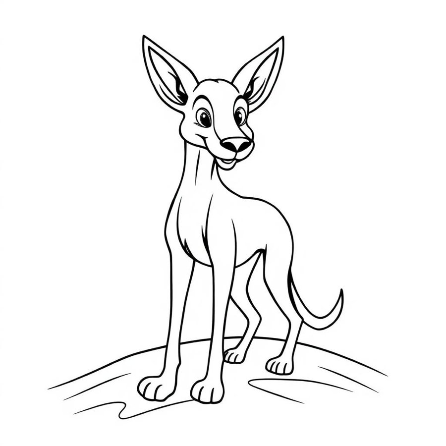 Saluki Coloring Page cover