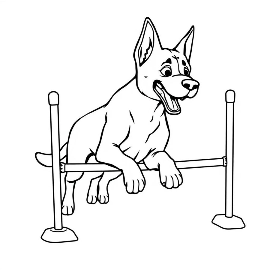 Belgian Malinois Coloring Page cover
