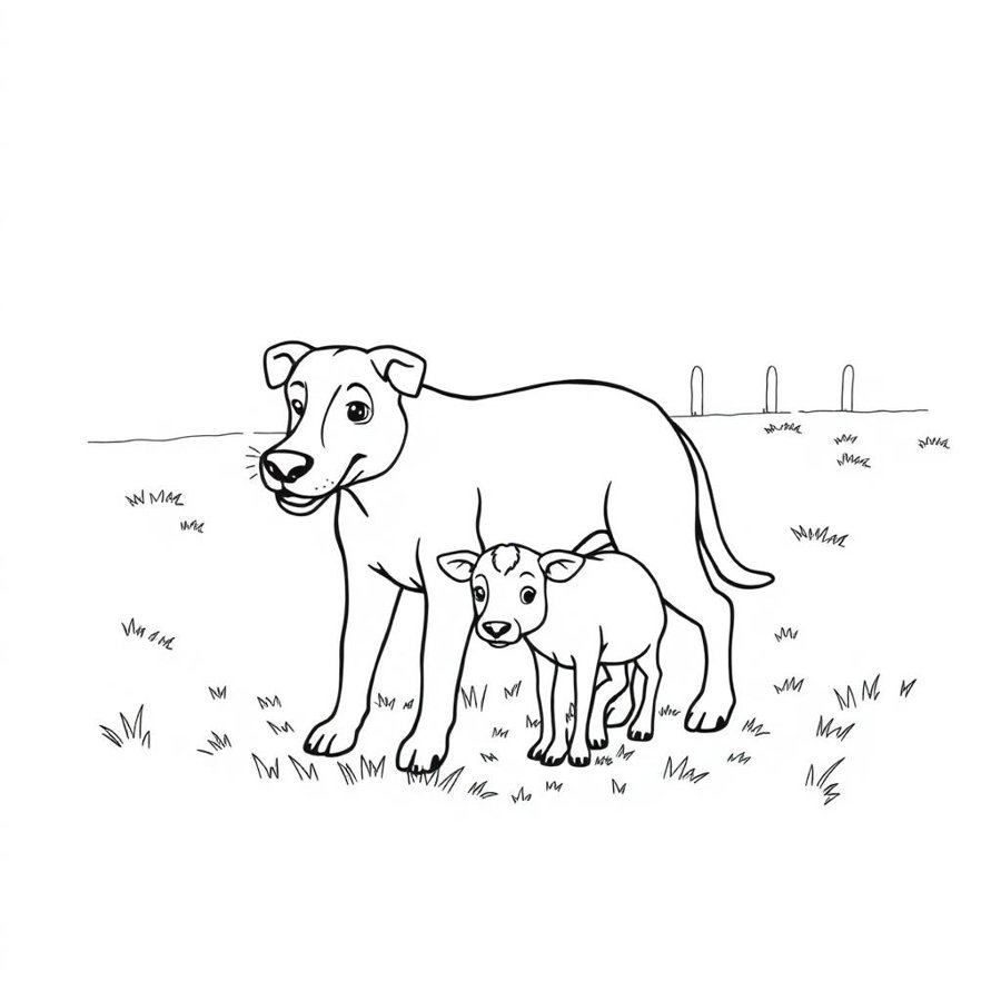 Cattle Dog Coloring Page cover