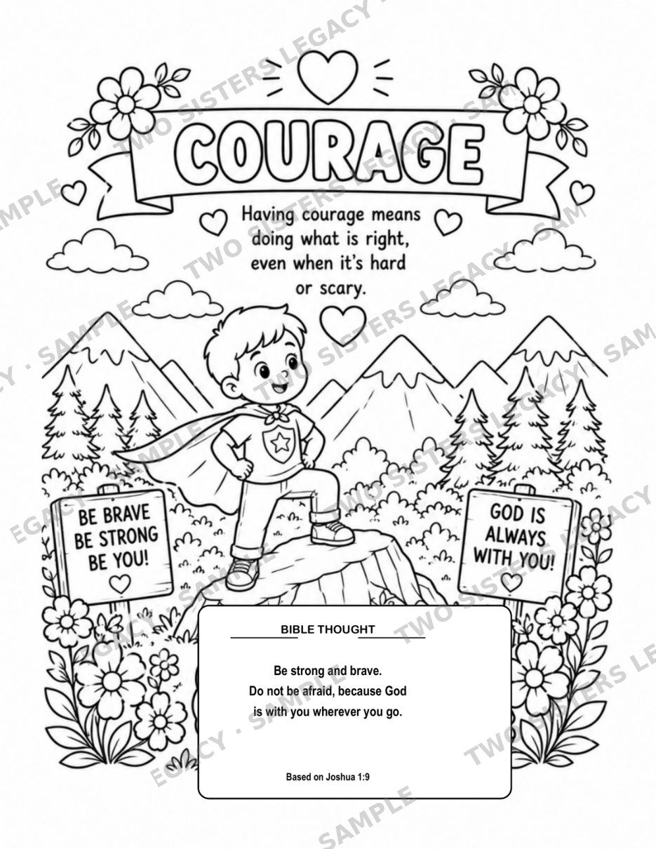 Courage — Two-Page Lesson cover