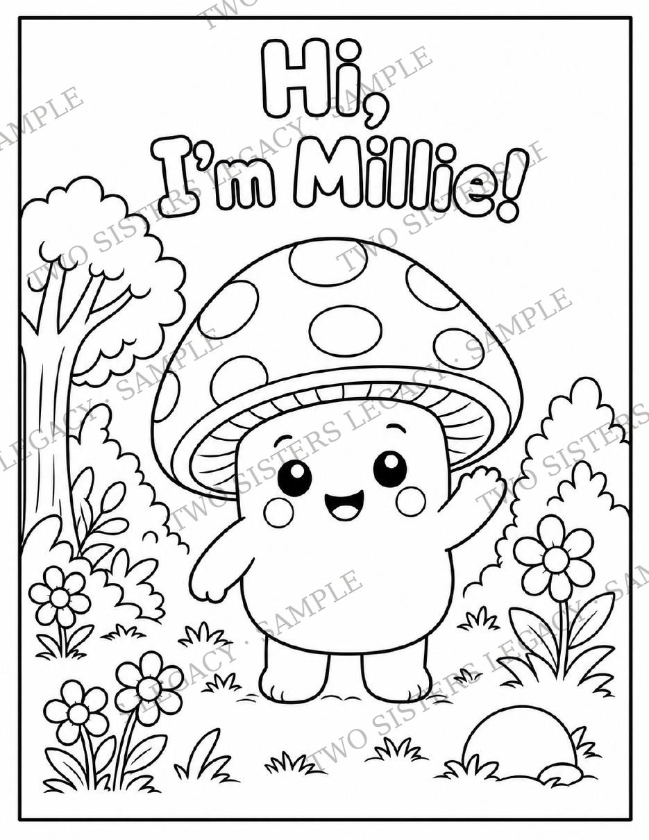 Millie & Friends Coloring Page 1 cover