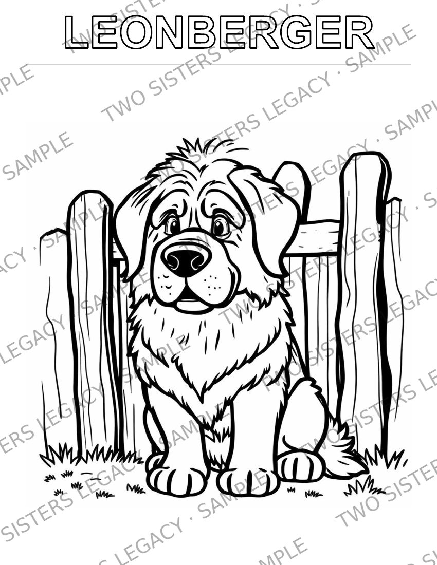 Leonberger Coloring Page cover