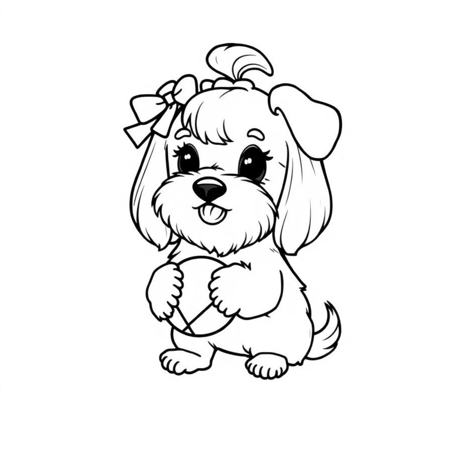 Maltese Coloring Page cover