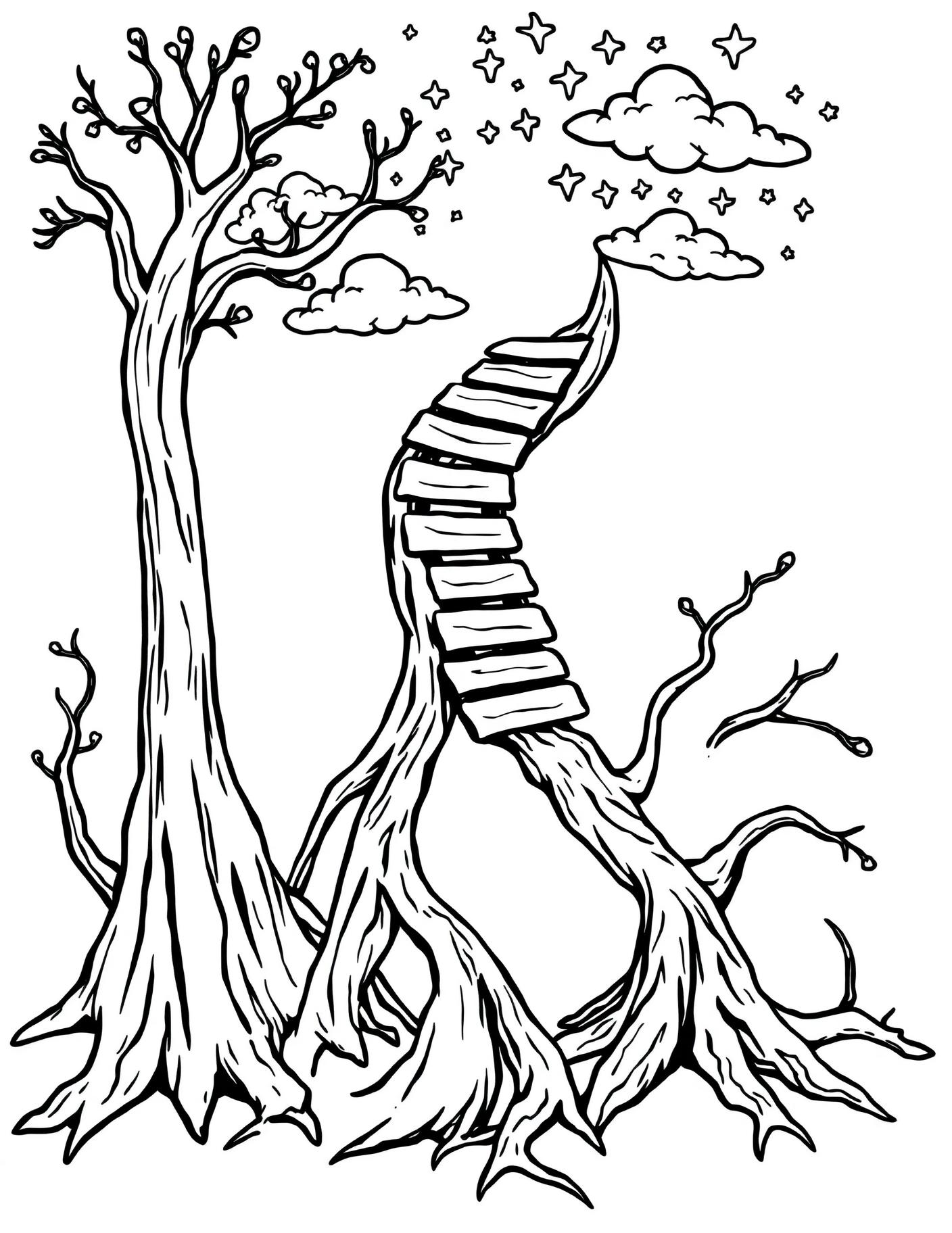 Root Ladder to Sky Coloring Page cover