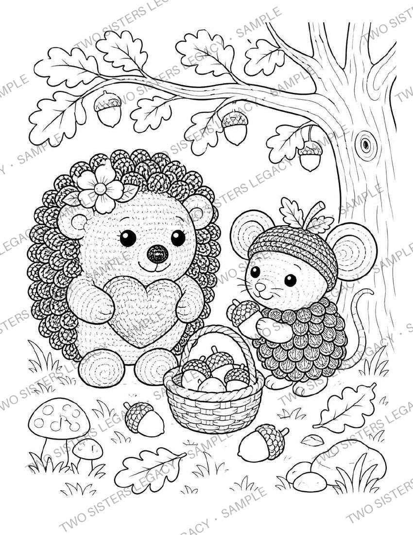 Pip & Hazel Coloring Page 2 cover
