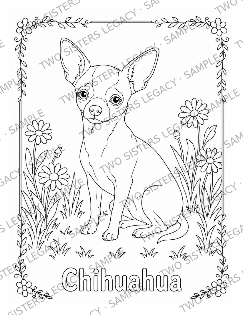 Chihuahua Coloring Page cover