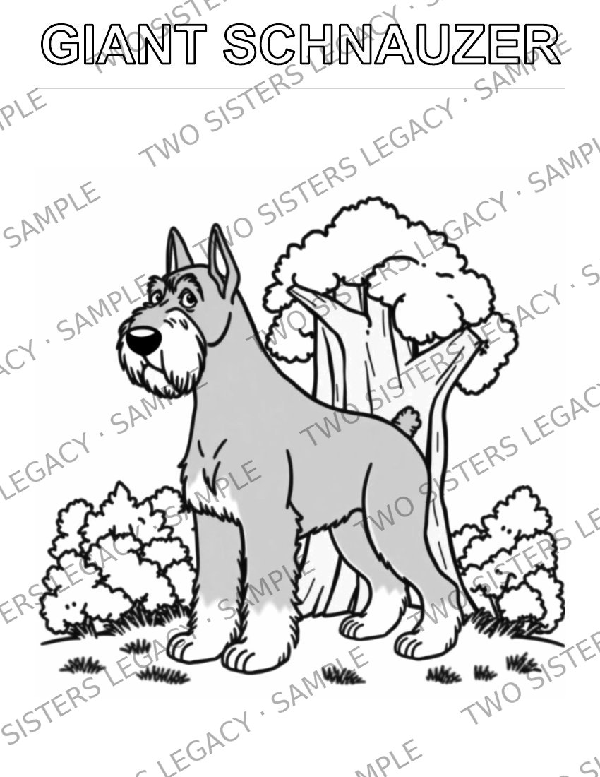 Giant Schnauzer Coloring Page cover