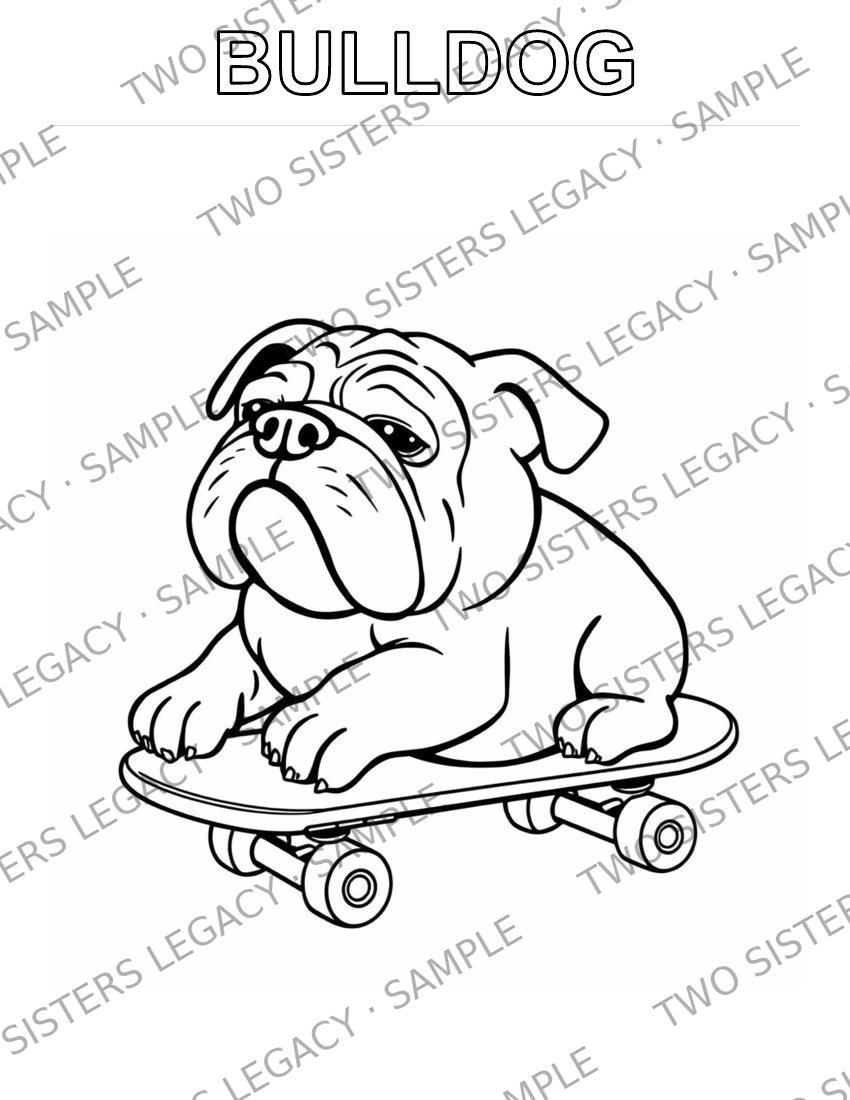 Bulldog Coloring Page cover