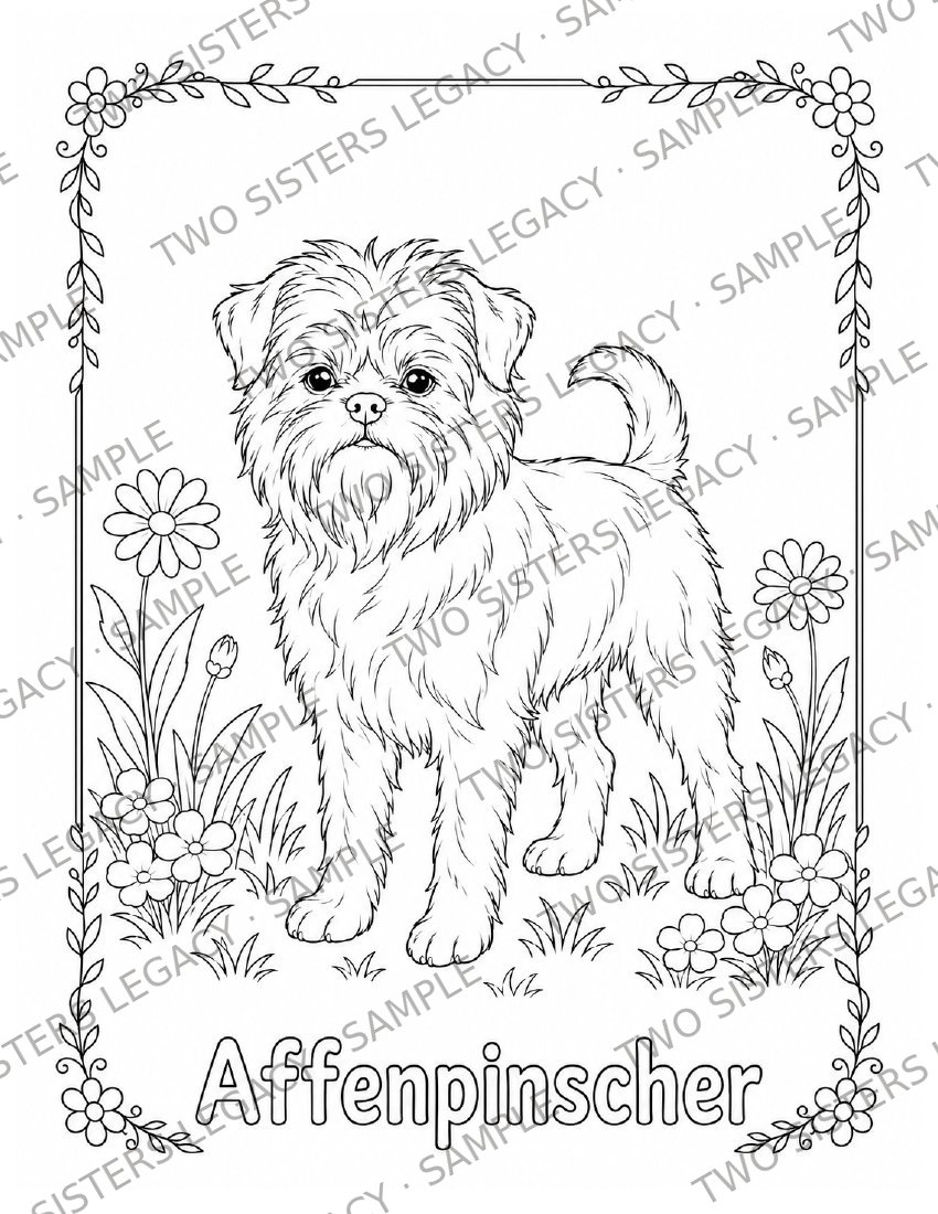 Affenpinscher Coloring Page cover