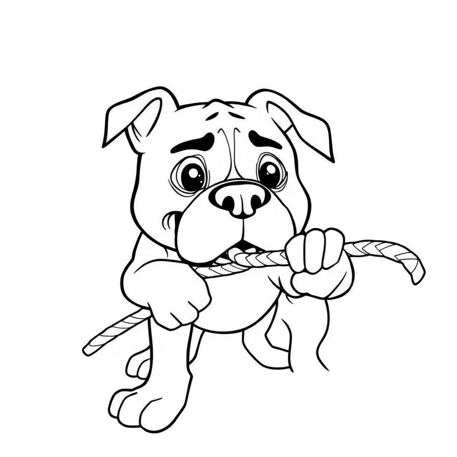 Boxer Coloring Page cover