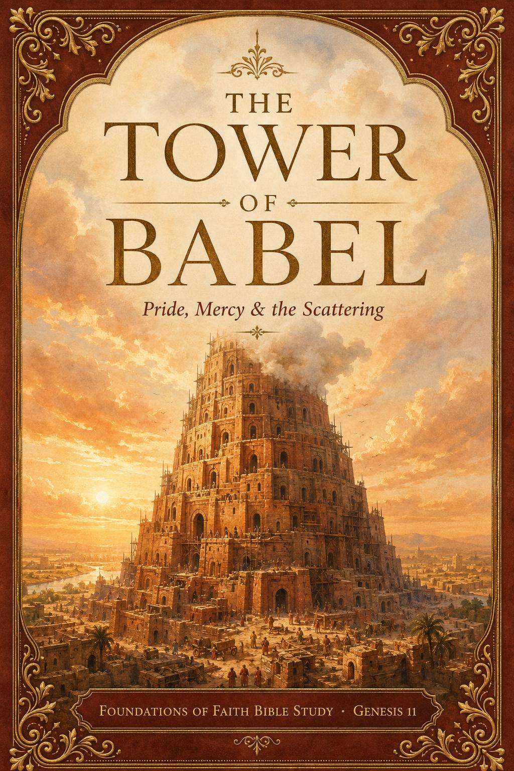 The Tower of Babel: Pride, Mercy & the Scattering — Bible Study cover