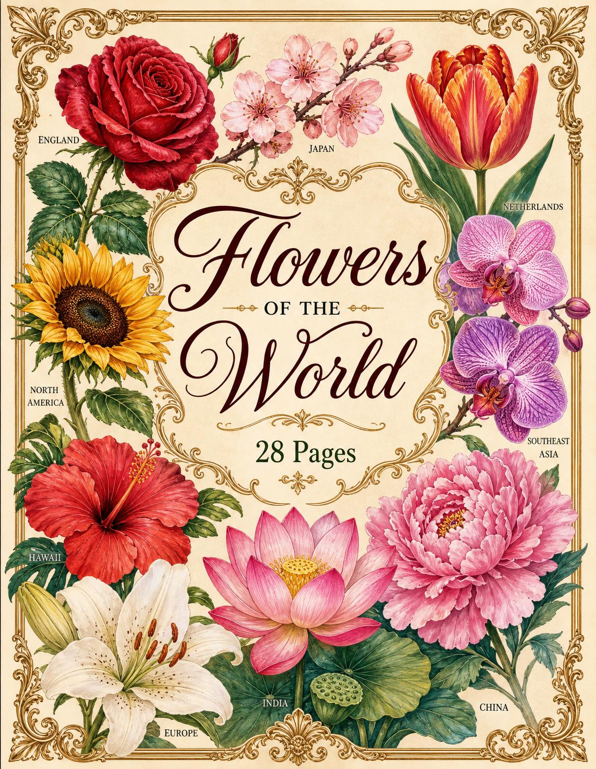 Flowers of the World — Full Bundle Book cover