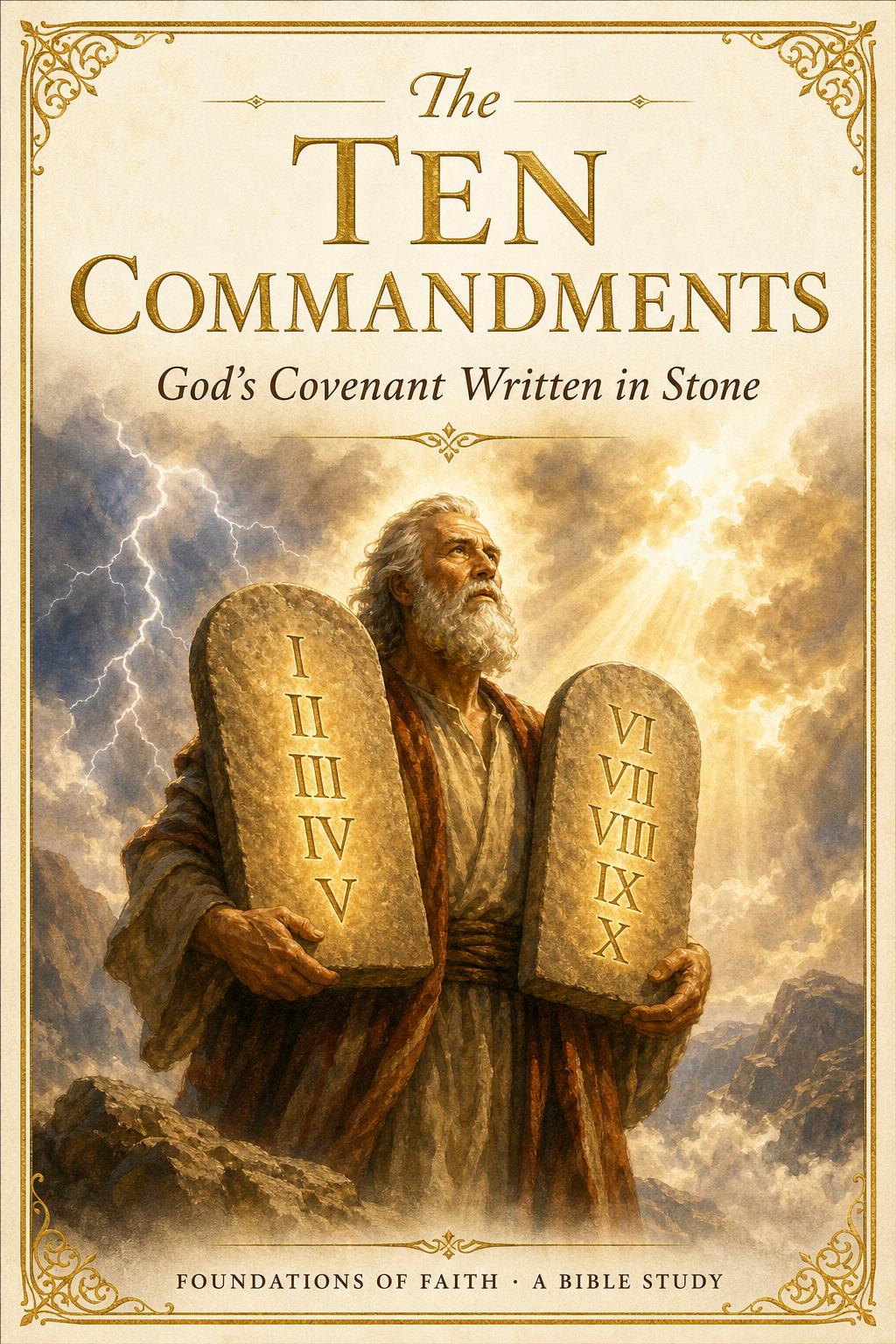The Ten Commandments — Bible Study cover